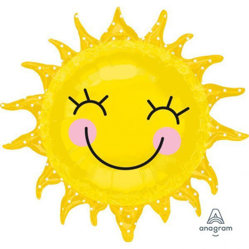 Picture of SUNSHINE SUN SUPER SHAPE FOIL BALLOON - 71CM X 74CM